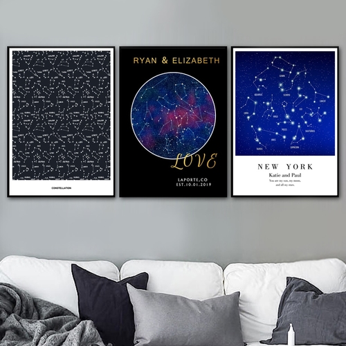 Constellation Star Map Quotes Love Wall