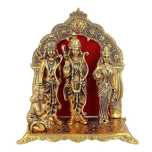 ARYADIT Gift Silver Ram Darbar Hanuman Sita Laxman Idol Oxidized