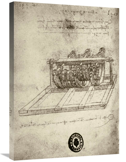 Global Gallery GCS-277246-30-142 30 in. Mechanical Sketches Art Print 