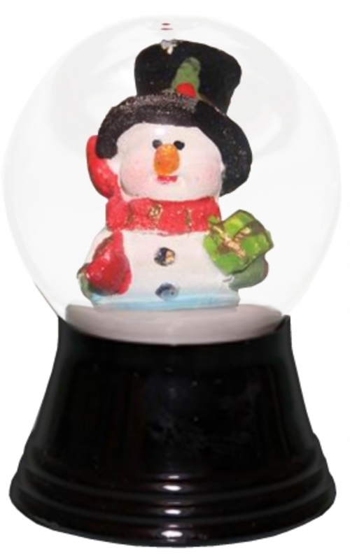 PERZ PR1280 Perzy Snowglobe - Small Snowman with Scarf