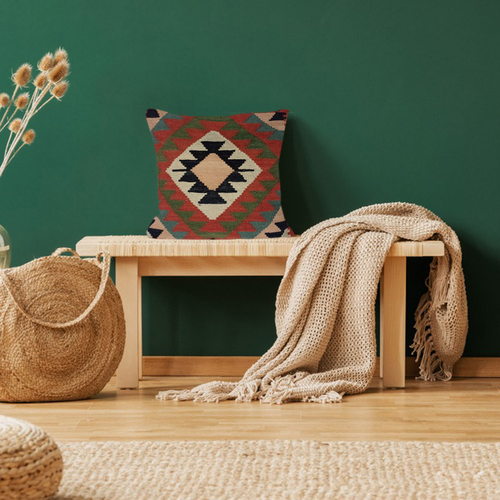 Kilim Handwoven Copper Canyon Cushion Cover