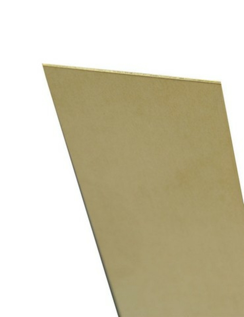 K & S 16402 0.10 x 6 12 in. Solid Brass Sheet