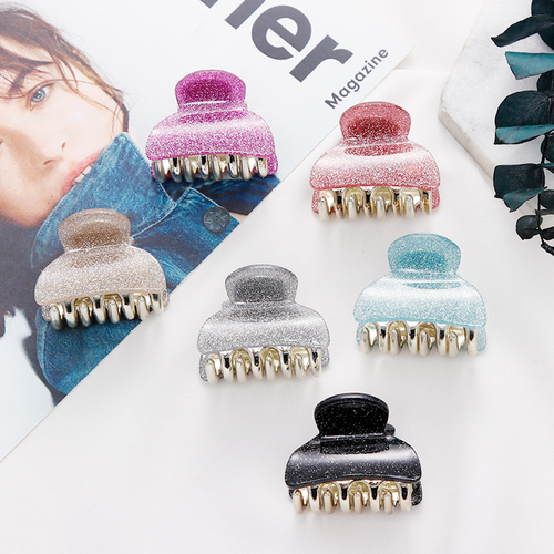 Women Girls Cute Glitter Candy Colors Hair Claws