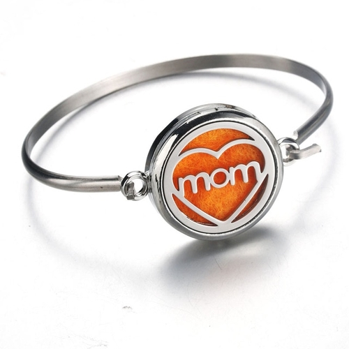 Mom Stainless Steel Bracelet Essential Oil