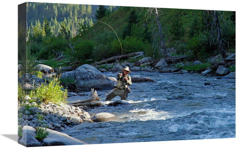 Global Gallery GCS-486408-22-142 22 in. Beaver Creek Casting Art Print