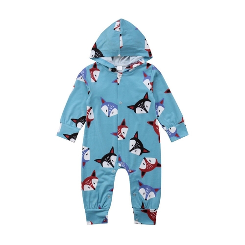 Baby Cartoon Fox Printing Clothes Newborn Babies