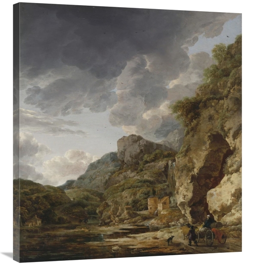 Global Gallery GCS-459988-36-142 36 in. Mountain Landscape with River 