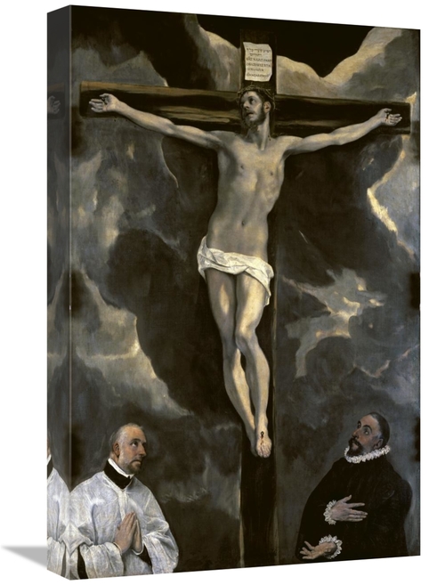 Global Gallery GCS-277475-22-142 22 in. Christ on the Cross Adored by 