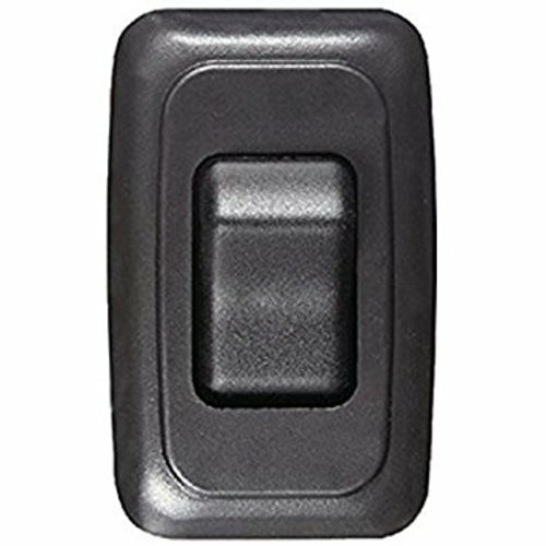 RV Designer S521 Single Contoured Wall Switch - Black