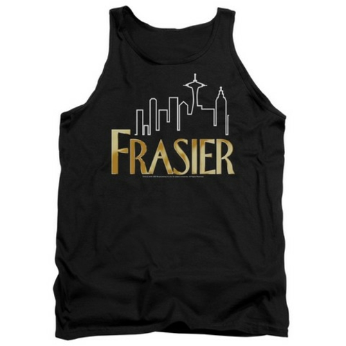 Trevco Frasier-Frasier Logo - Adult Tank Top - Black- 2X