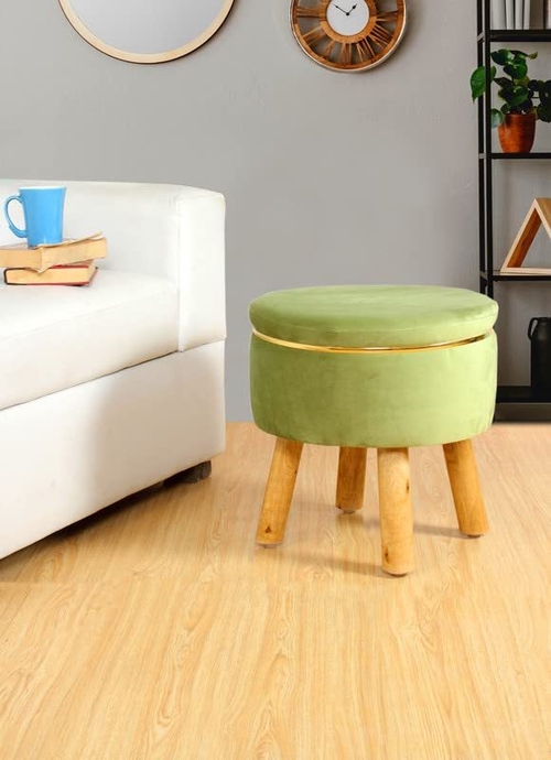 Ottoman Stool for Living Room Sitting Footrest Seat Pouf Foam Stool