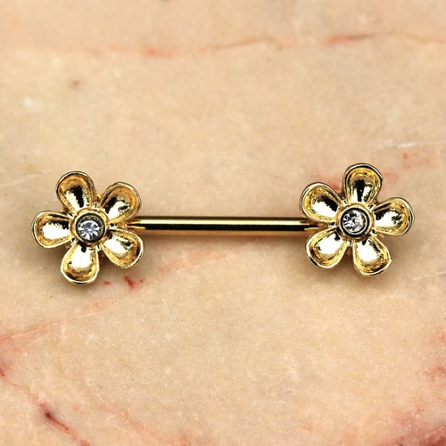 Daisy Flower Nipple Bar