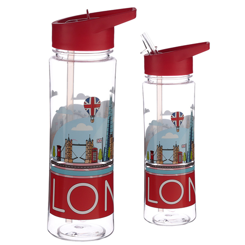 Reusable London Skyline 550ml Bottle