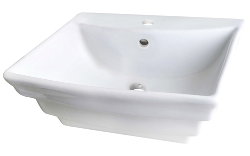 American Imaginations AI-58 19.75 in. Rectangle Above Counter White Ve