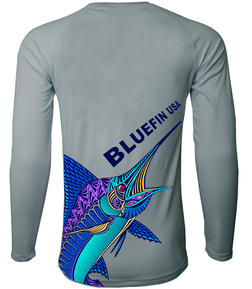 Bluefin USA RGMUL001-GY-XS Rashguard Multi Marlin Second Skin Solar T-