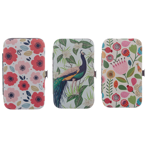 Botanical Poppy, Autumn and Peacock Manicure Set