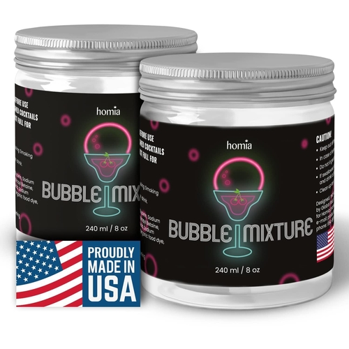 Smoking Gun Edible NONtoxic Bubble Mixture for Cocktail  (2 x 8oz)