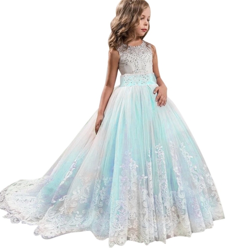 Summer Lace Girl Princess Bridesmaid Pageant Tutu