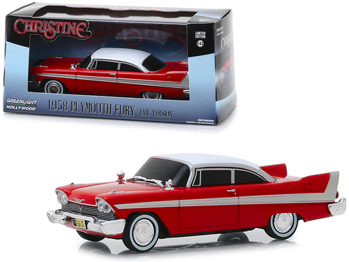 1958 Plymouth Fury Red (Evil Version with Blacked Out Windows)