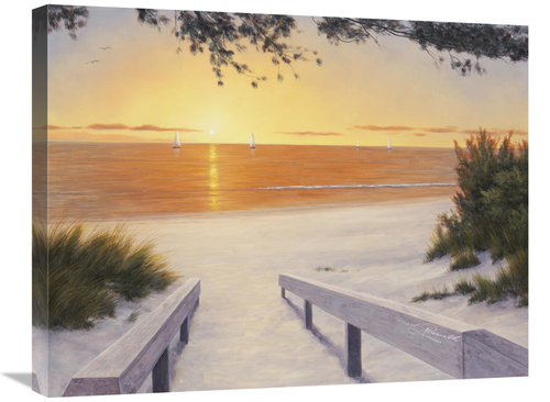 Global Gallery GCS-128448-2228-142 22 x 28 in. Evening Sunset Art Prin