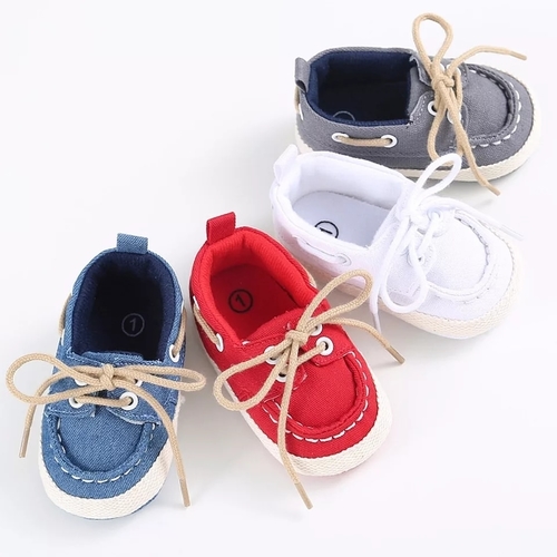 Newborn Girl Boy Casual Denim Shoes Soft Sole