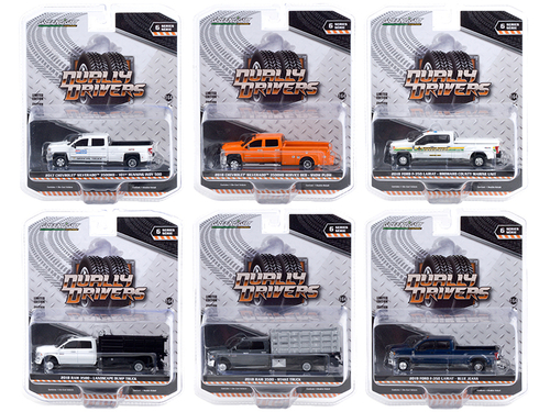 \Dually Drivers\" Set of 6 Trucks Series 6 1/64 Diecast Model Cars by