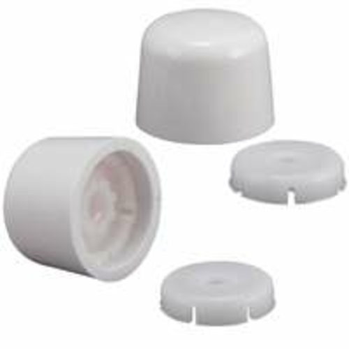 PP835-30WHL Round Push On Toilet Bolt Cap - White