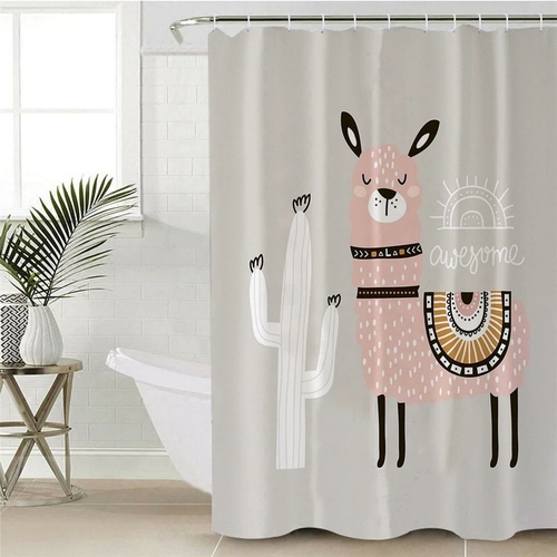 Awesome Llama Shower Curtain