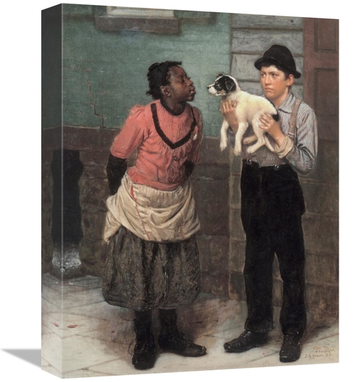 Global Gallery GCS-281780-16-142 16 in. The New Puppy Art Print - John