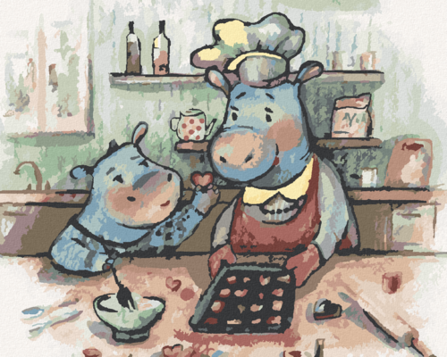 Paint by Numbers - HIPPO COOKING