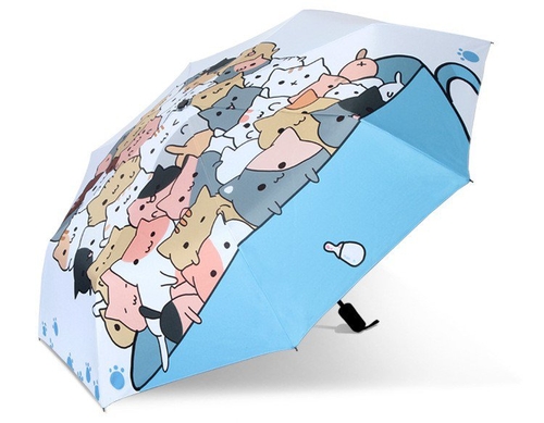 Creative Cartoon Cat Cute Sunny Painting Umbrella