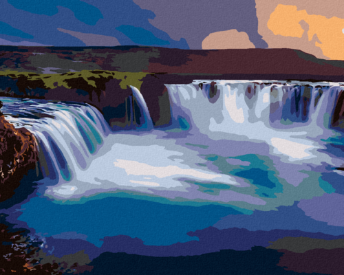 Paint by Numbers - WATERFALL IN ICELAND