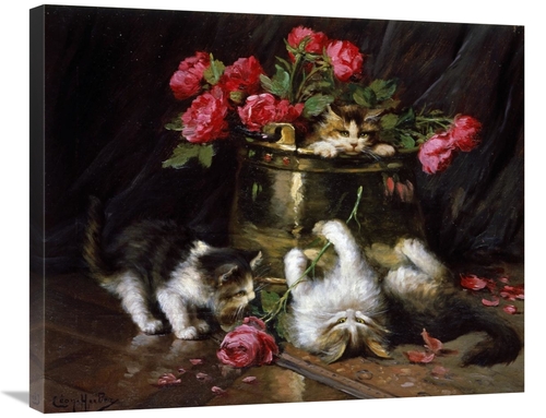 Global Gallery GCS-282222-30-142 30 in. Playful Kittens Art Print - Le