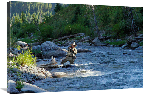 Global Gallery GCS-486408-36-142 36 in. Beaver Creek Casting Art Print