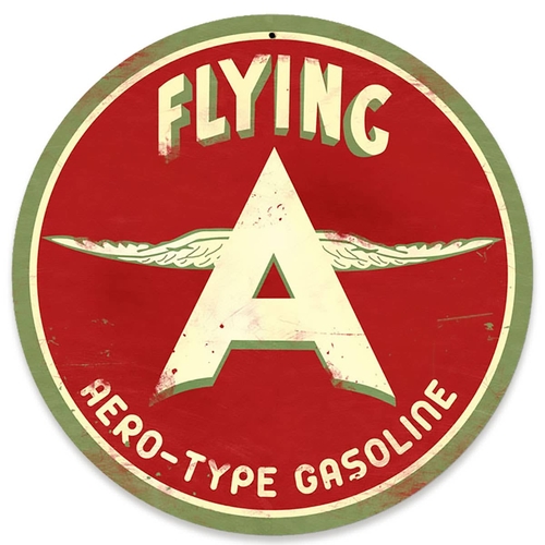 3 Inch Cloth Patch Flying A Gasoline