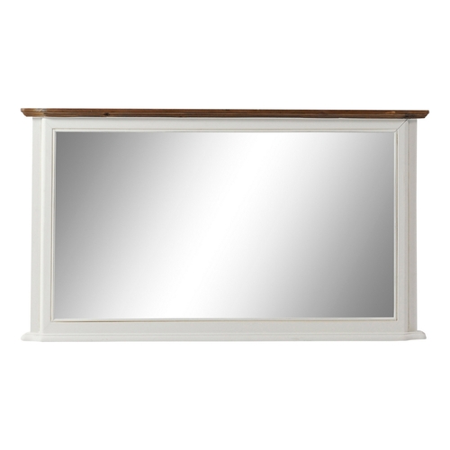 Wall mirror DKD Home Decor 115 x 6 x 66 cm Crystal Brown White