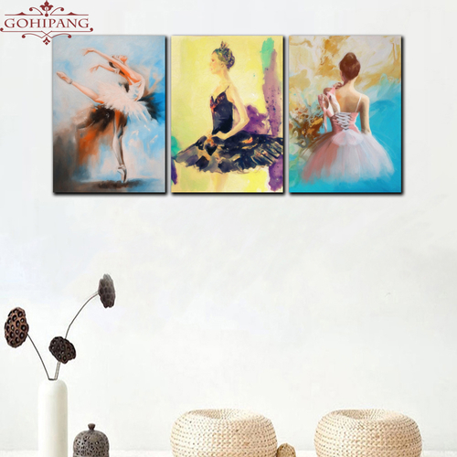 Modern Abstract Ballet Girl Canvas