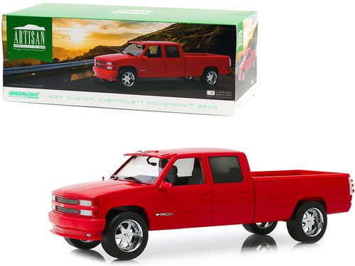 1997 Chevrolet Silverado 3500 Custom Pickup Truck Victory Red 1/18