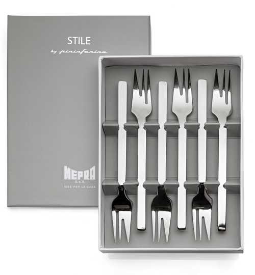 GIFT BOX 6 CAKE FORKS        STILE