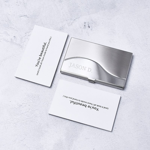 Personalized Business Card Box II