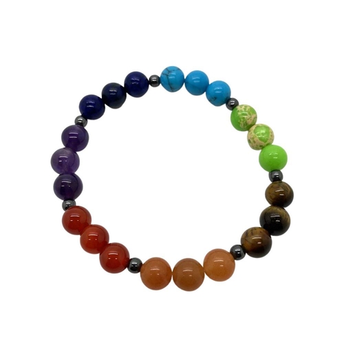 Chakra Jewelry, Gemstone Stretch Bracelet, Beaded