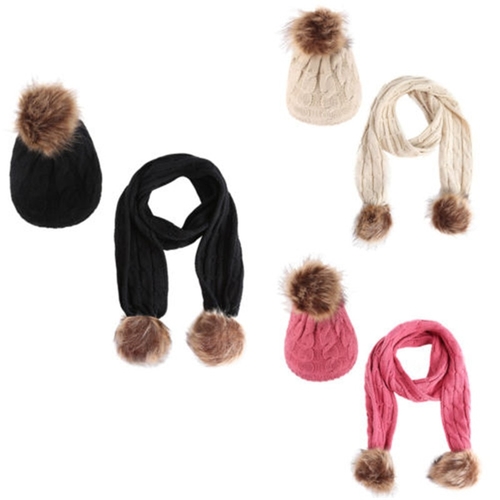 Winter Warm Children Kids Baby Boys Girls Pom