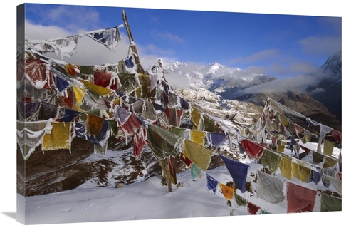 Global Gallery GCS-453470-2436-142 24 x 36 in. Iced Up Prayer Flags&#4