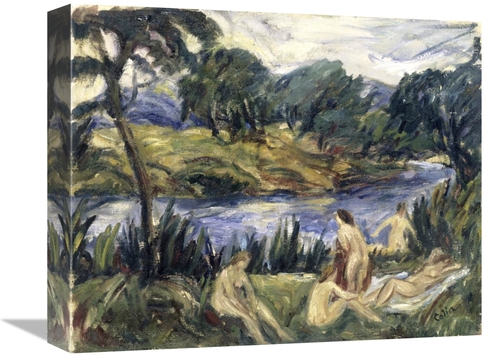 Global Gallery GCS-281904-16-142 16 in. Women at the River Art Print -
