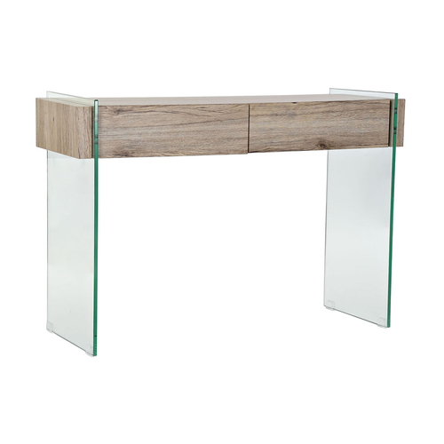 Console DKD Home Decor 110 x 40 x 75 cm Natural Transparent Tempered