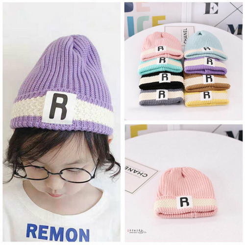 New Stylish Baby Cute Girl Kid Knitting Beret Wool