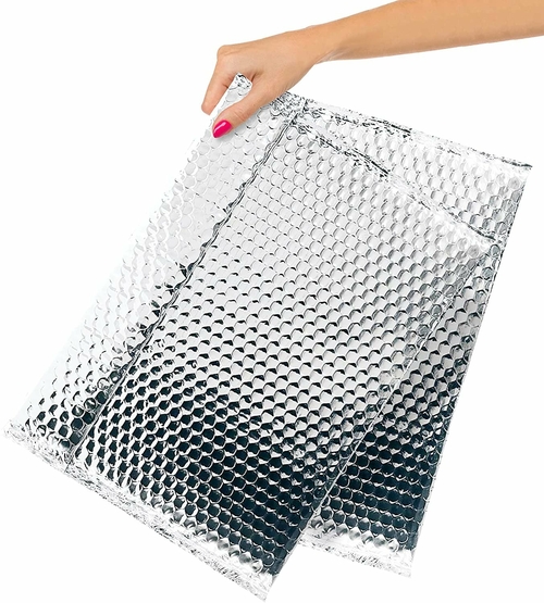 Thermal Bubble Mailers 13.75 x 10.5 Inch Size Pack of 10 Metallic