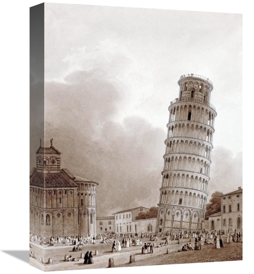 Global Gallery GCS-268156-16-142 16 in. The Leaning Tower Art Print - 