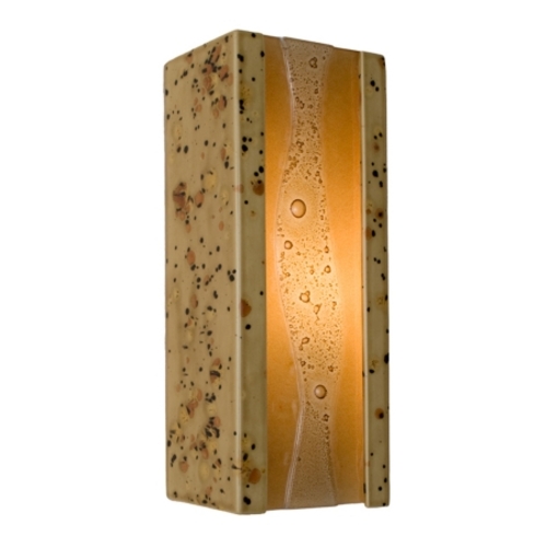 A19 RE116-SS-CM reFusion Bubbly Wall Sconce Sandstorm and Caramel