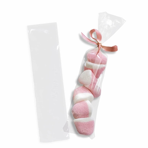 Pack of 5000 Low Density Flat Bag 2 x 8. Open Ended Plastic Bags 2x8.